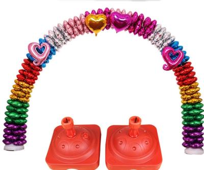 China Hot Selling Plastic Balloon Arch Kit Water Balloon Kit Pedestals Base Festival Decoration Balloon Arch For Birthday Party for sale