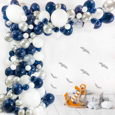 China Advertising Metallic Toy Birthday Party Balloon Arch Balloon Blue Decoration Balloons Wholesale Pastel Suppliers for sale