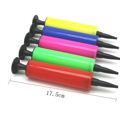 China Colorful Inflatable Decoration Balloon Tool Supplies Portable Mini Size Manual Balloons Hand Pump For Inflating for sale