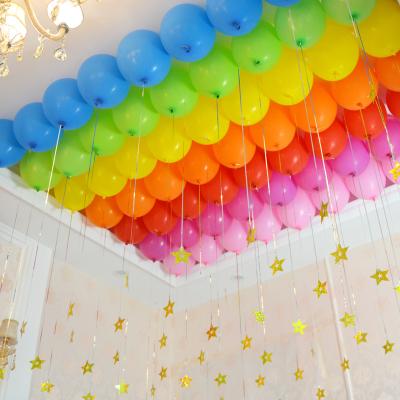 China Announcing toy 10 inch luxurious balloon wedding party rainbow candy color round wish latex balloons for sale