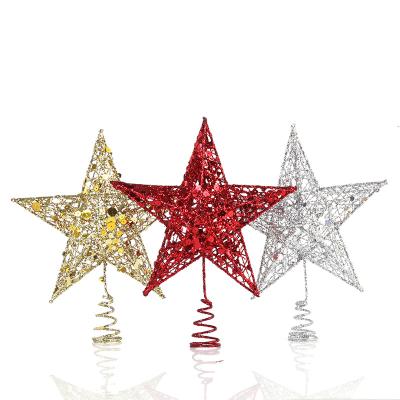 China Hot Sale Amazon Decoration Star Shape Decoration Christmas Tree Topper for sale