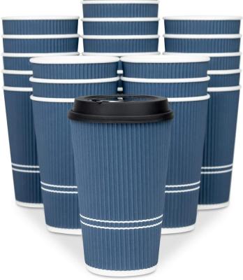 China 12oz Disposable Disposable Coffee Cups 100 Packs 12oz Coffee Cups Pack Coffee Cups With Lids Sleeves for sale