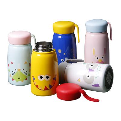 China Lovely Double Layer Stainless Logo Water Bottle Bloated Belly Custom PORTABLE Steel Insulated Vacuum Flask for sale