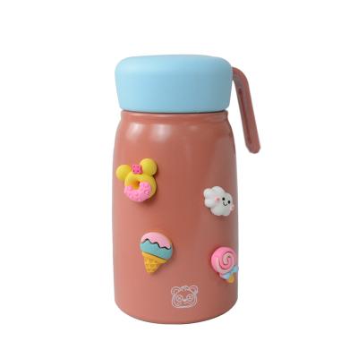 China PORTABLE New Design Popular Cute Stainless Steel Vacuum Cup Portable Potty Puff Shaped Cups for sale