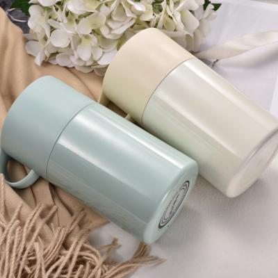 China Excellent quality PORTABLE double layers stainless steel food storage kids food container with lids and spoon for sale