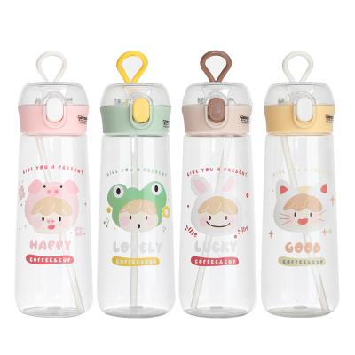 China New Viable 4 Kinds Of Customizable Kids Water Bottle Color Cartoon Plastic Sippy Cups For Kids for sale