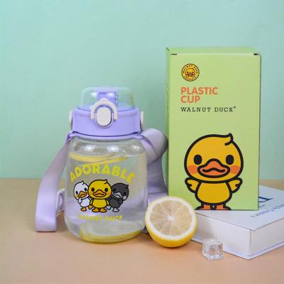 China Large Capacity Kids Tumbler Cup Plastic Sippy Portable Cute Cups With Handle For Kids for sale