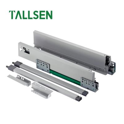 China TALLSEN Modern Tandem Box Cabinet Undermount Soft Narrow Concealed Drawer Slide Easy Disassembly for sale