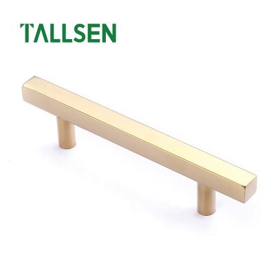 China Modern Square Cavity SS201 SS304 Stainless Steel TALLSEN Sideboard Cupboard Solid T-Handle Rod (with Round Legs) for sale