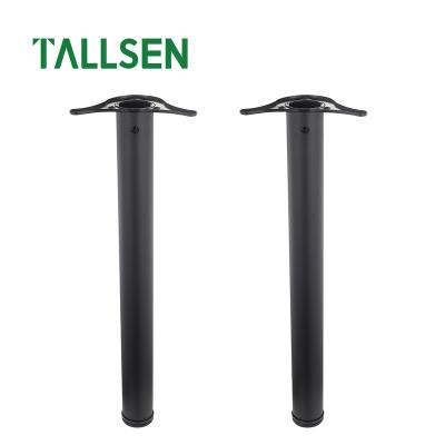 China Modern factory direct TALLSEN FE8140 chrome plated brushed powder spraying adjustable round metal table legs for sale