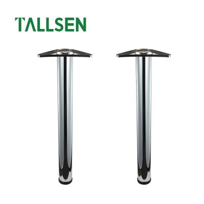 China TALLSEN FE8130 Modern Iron Gold Chrome Nickel Surface Treatment Hardware Supplements Triangle Furniture Leg for sale