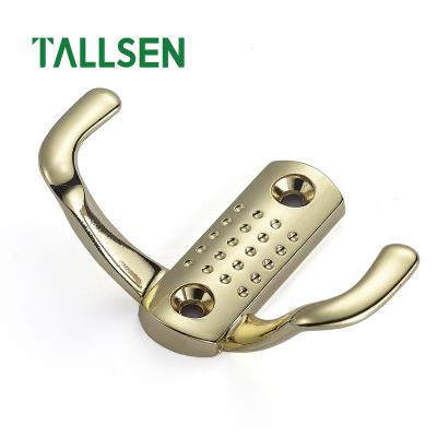 China Hot Sales Amazon Retro Metal Double Fork Wall Mount Clothes Hooks Zinc Alloy Furniture Hardware for sale