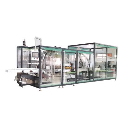 China Food Carton Automatic Box Packaging Machine Line 2020 New Product Tiny Case Full Automatic Boxer Robot 8 Boxes Filling Machine 4 KW for sale