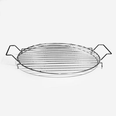 China Dustproof Meat Basket Net Grilling Stainless Steel Round Foods Rack Portable Dismountable Grills Grill Outdoor BBQ Grill for sale