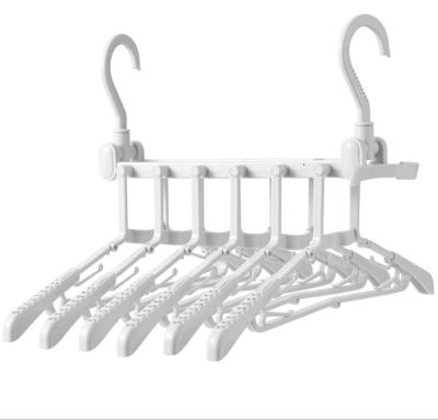 China KOREAN Custom White Foldable Hotel Home Top Plastic Clip Hook Hanger Kids Hanger Folding Hanger for sale