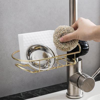 China 2020 Viable New Logo Sponge Drying Rack Holder Customized For Kitchen Sink for sale