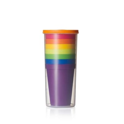 China Customized Viable Colorful Reusable Plastic Set Of 2021 New Sizes Cups for sale