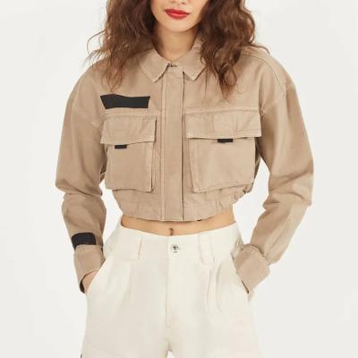 China High Quality QUICK DRY Custom Made Women Crop Work Top Utility Jackets for sale