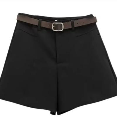 China Anti-Wrinkle Fashion Simple High Waist Custom Shorts A Line Fitted Women Shorts Design Women Sexy Soft Shorts for sale