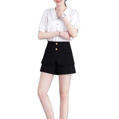 China New Wild Stylish Casual Comfortable Anti-wrinkle Shorts With Belt Women's Autumn Winter Slim Wide Leg A Line Shorts for sale