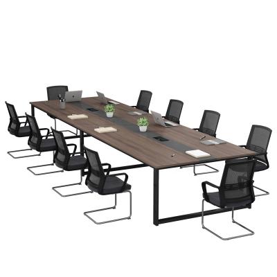 China Invisible Box Filling & LANRAN E1 MFC China USB Steel Panel Office Furniture 6/8/10/12 Large Staff Meeting Room Table for sale