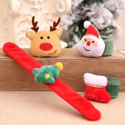 China Beautiful and Cheap Decorative Christmas Gift 2021 New Other Santa Claus Elk Xmas Glowing Hand Circle Christmas Ornament Toys Christmas Decoration Supplies Gifts for sale