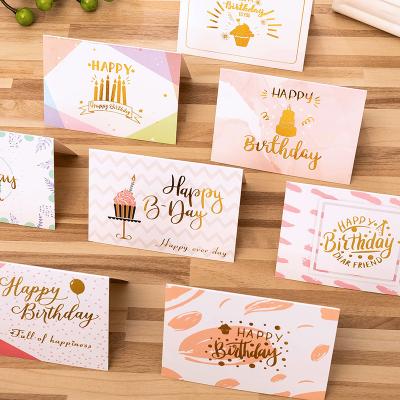 China New Europe style kids invitation cards for birthday party different design bronzing golden birthday and wedding blank card for sale