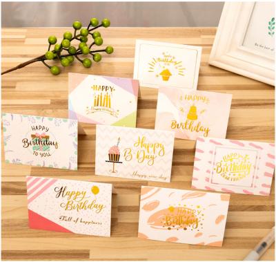 China Europe 63 Styles Premium Quality 18th Birthday Gift Card Bulk Handmade Creative Gold Foil Greeting Card Thank You Birthday Cards Kids for sale