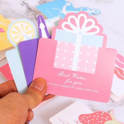 China Europe Latest DIY Handmade 3D Love Valentine's Day Kids Greeting Card Paper Folding Pink Gift Vouchers With Envelope for sale