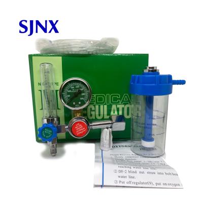 China HOT Home Care Medical Equipment Oxygen Regulators Inhaler Gas Regulator Green Bottle Medical Supply Accessories for sale