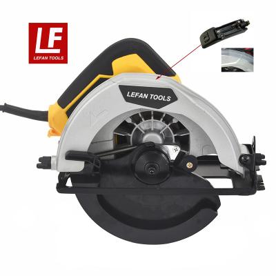 China Wood Saw LEFAN 1050W- 1200W Big Wood Cutting Saw Circular Saw With Anti-slip Handle with Laser Chasing Design for sale