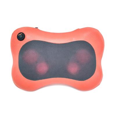 China Professional Full Body Infrared Heating Massage Rolling Kneading Back Electric Pillow Heated Shiatsu Neck Massager Pillow for sale