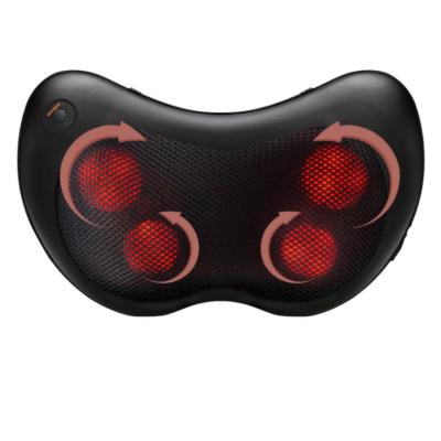 China 2021 New Body Approval Design Shiatsu Neck Massage Pillow With Heat Kneading Rechargeable Cordless Neck Massager For Pain Relief for sale