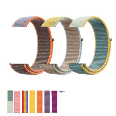 China Fanshion Sport I Watch Band 5 Nylon Sport Nylon Bands 44mm Elastic Nylon Apple Watch Strap Factory for sale