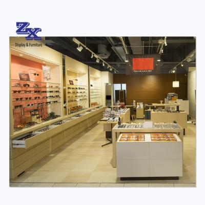 China Plated Optical Shop Display Cabinet Optical Display Furniture Optical Counter for sale