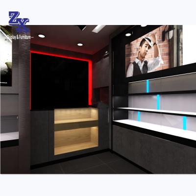 China Custom Modern Glass Plated Watch Store Furniture Watch Store Display Showcase for sale