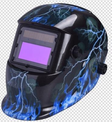 China pp & KM-1600 Solar Powered Auto Darkening Welding Helmet Large Safety Nylon Frame And Lithium Battery for sale