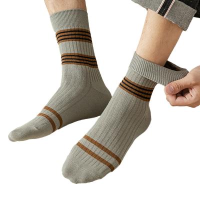 China Antibacterial Dress Classic Customized Logo Combed Cotton Socks Formal Men's Business Dress Socks for sale