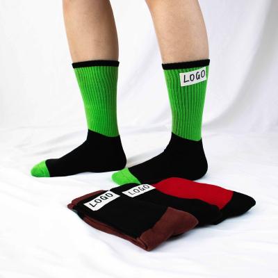 China Breathable Black Logo Suppliers High Knee Sports Comfortable Sports Basketball Tennis Socks Custom Made Socks for sale