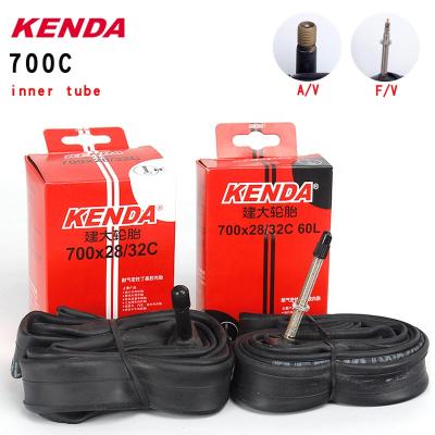 China Wholesale American Valve Inner Tube 700X28/32C Inner Tube 700C Kenda Mountain Bikes Mountain Bikes French Butyl Rubber for sale