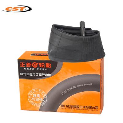 China Mountain bikes wholesale high quality 24*1 3 8H CST bicycle inner tube 24*1.5 1.75 1.9 1.95 2.125 mountain bicycle rubbe butyl tube for sale