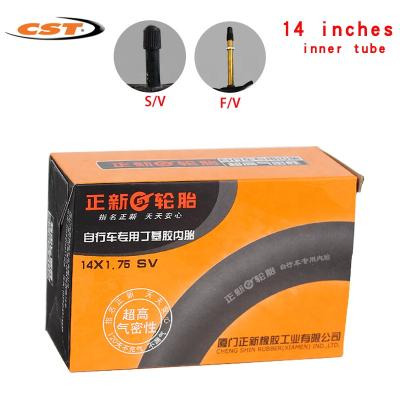 China Wholesale Tire Mountain Bikes Butyl CST Tube 14inch Bicycle Part MTB 1.75 SV/FV Bicycle Inner Tube 14*1.35 for sale