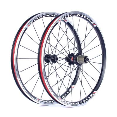 China Folding Bicycle Folding Bicycle Wheelset 20inch Novatec F372SB 451 Aluminum Alloy Wheels 406 V 4bearing 100/130MM 7-11speed 20 24H Brake for sale