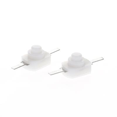 China Touch Switch 2 Pins Self-Latching White Tact Switch Tact Switch for sale