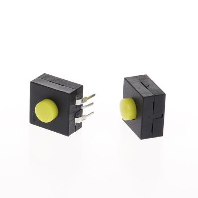 China Micro Push Button Switch Tact Switch 3 Pins Tact Switch Yellow for sale