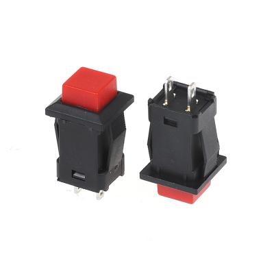 China Self Locking 2pin Ds-429 Ds-429 Square Red Push Button Switch for sale