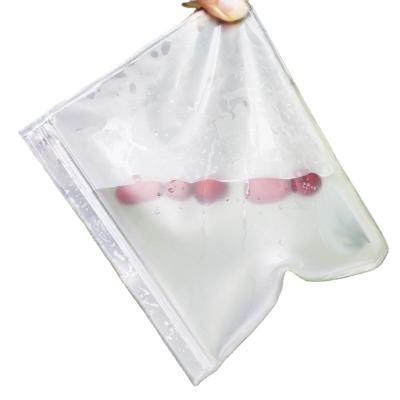 China 2021 Impact Resistance Matte Frosted Bone Bag Flower Nectar Food Packaging Transparent Self Sealing Bag for sale