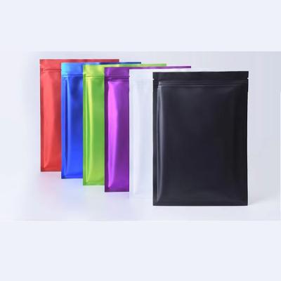 China Mini Food Grade Moisture Proof Black Reusable Frosted Coffee Bag With Zipper Clavicle Seal Bag for sale