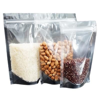 China Clear Self-supporting Ziplock Cookie Bag Transparent Shock Resistance Bag Packing Bag For Dry Tea And Fruit for sale