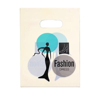 China Wholesale 100pcs/lot Disposable Women's Clothing Store Tote Bag Cartoon Gift Packaging Bag Plastic Clothing Bag for sale